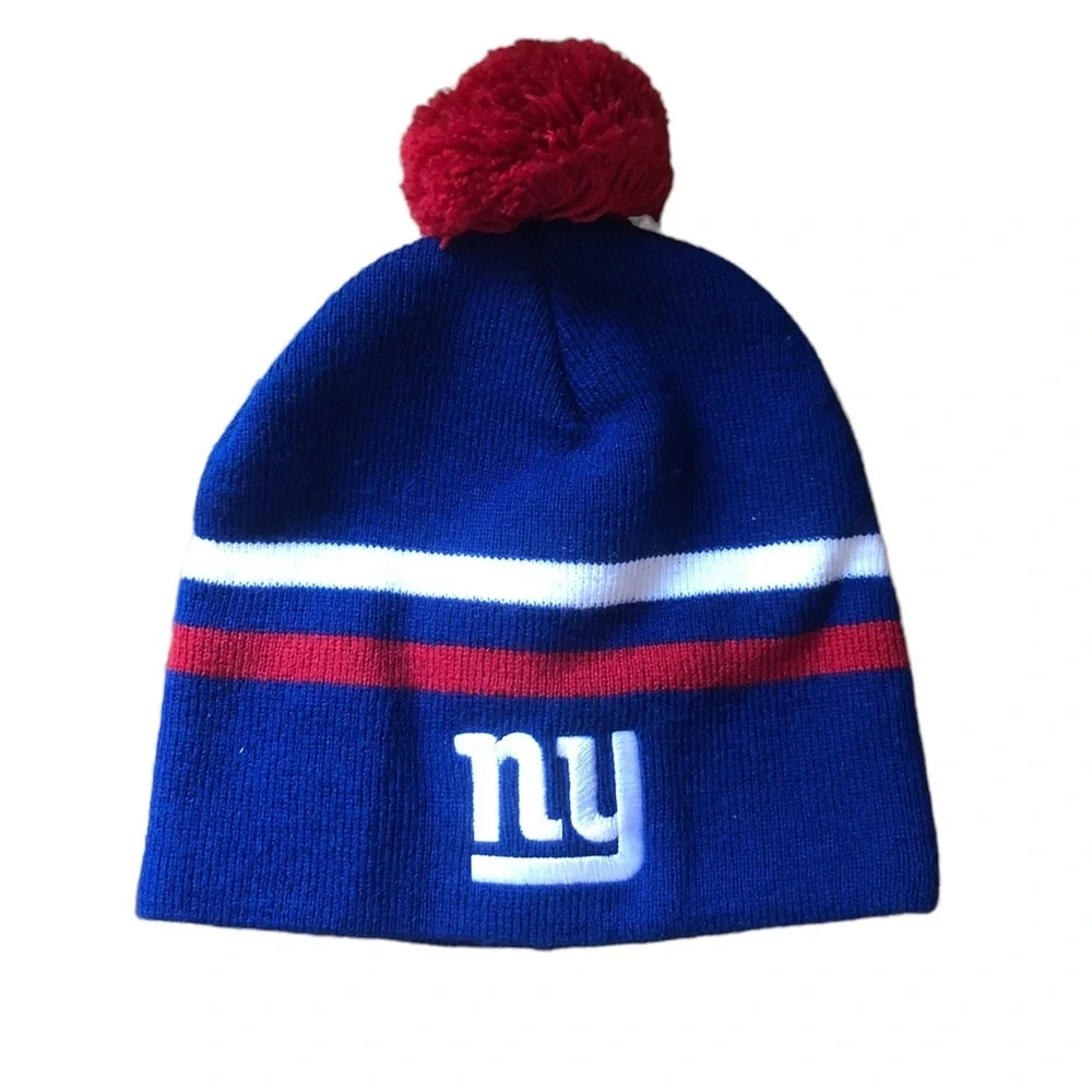 🌻 Set of 2 NFL Giants Winter Hats, Toddler Sized, NWT, EUC